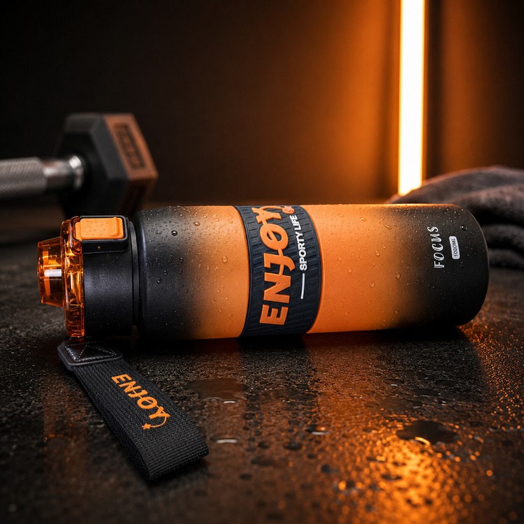 قمقمه ورزشی ۱ لیتری ENJOY مدل Focus – نشکن، بدون BPA و ضد نشت (ظرفیت ۱۰۰۰ میلیلیتر)