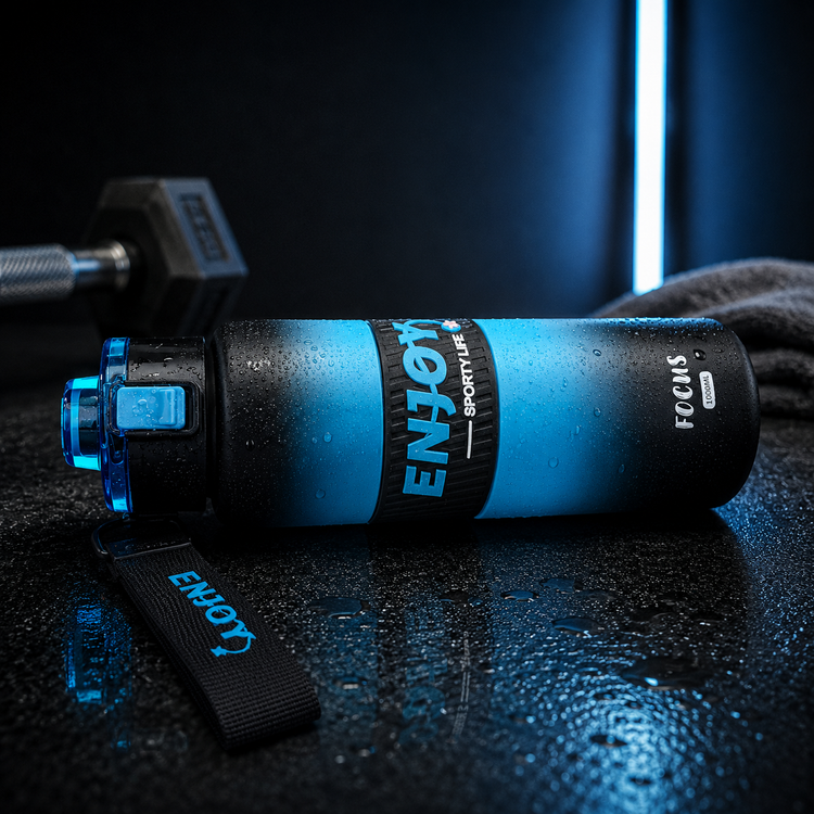 قمقمه ورزشی ۱ لیتری ENJOY مدل Focus – نشکن، بدون BPA و ضد نشت (ظرفیت ۱۰۰۰ میلیلیتر)