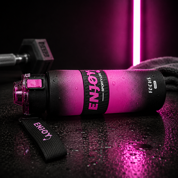 قمقمه ورزشی ۱ لیتری ENJOY مدل Focus – نشکن، بدون BPA و ضد نشت (ظرفیت ۱۰۰۰ میلیلیتر)