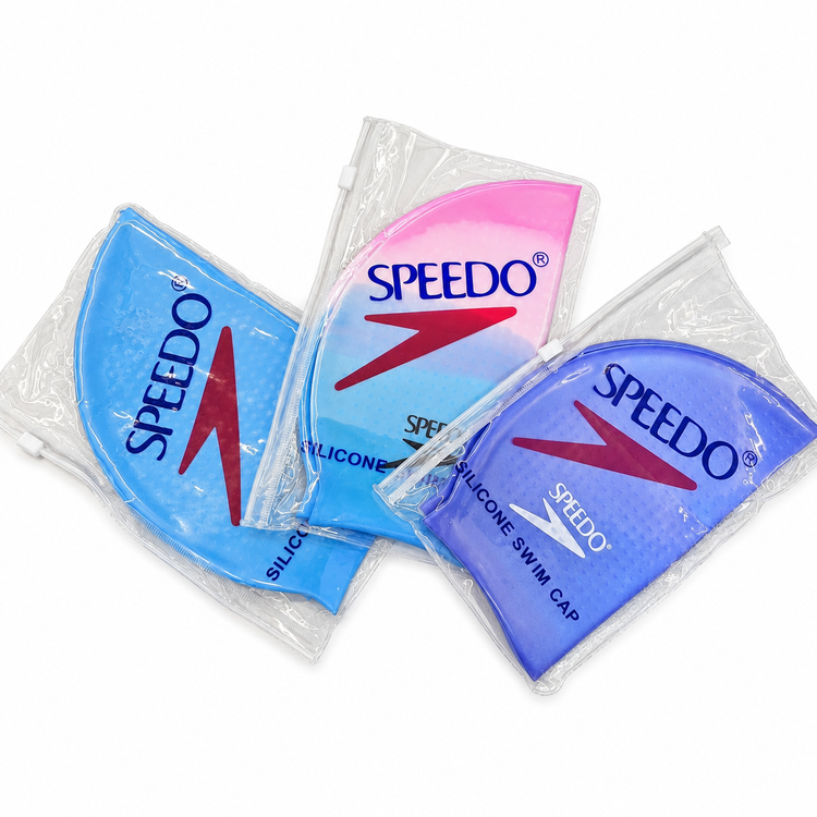 کلاه شنا سیلیکونی اسپیدو Speedo در سه رنگ آبی، صورتی و بنفش
