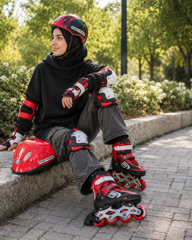 اسکیت سافت STREET RUNNER به همراه کلاه ایمنی و ست محافظ