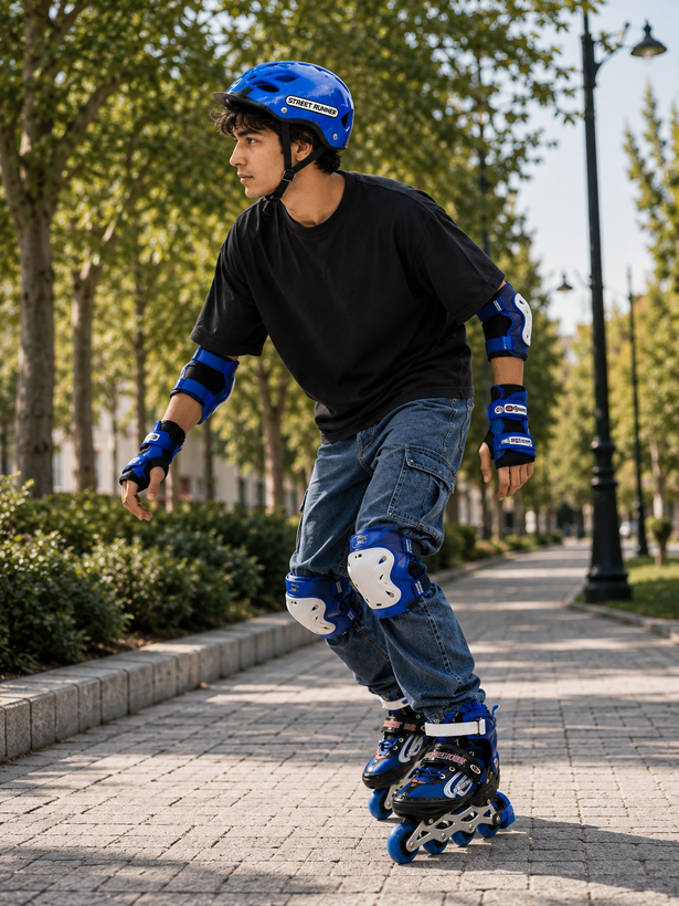 اسکیت سافت STREET RUNNER به همراه کلاه ایمنی و ست محافظ
