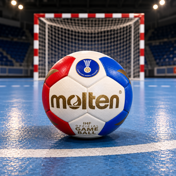توپ هندبال مولتن 5000 سفید قرمز آبی Molten IHF