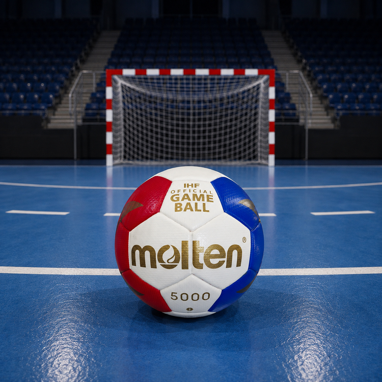 توپ هندبال مولتن 5000 سفید قرمز آبی Molten IHF