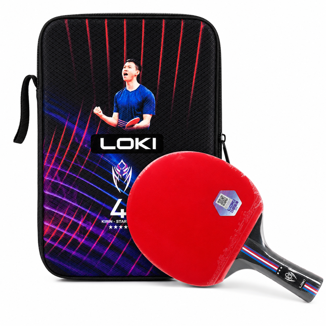 راکت پینگ پنگ لوکی LOKI Kirin Star 4 به همراه کیف + هدیه