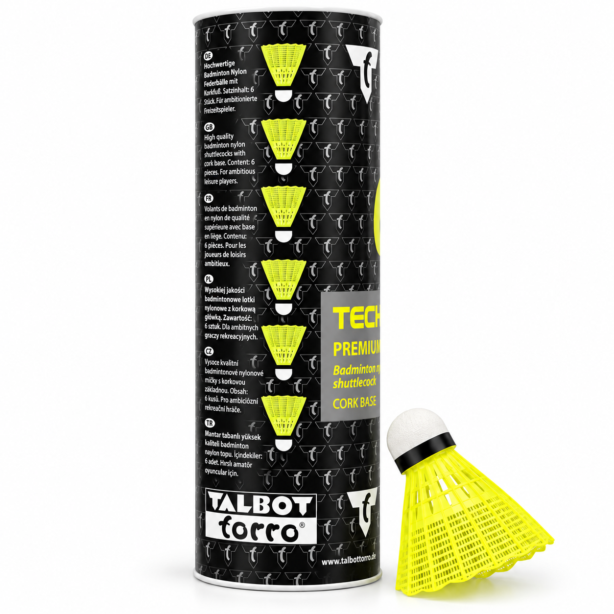 توپ بدمینتون نایلونی Talbot Torro Tech 450